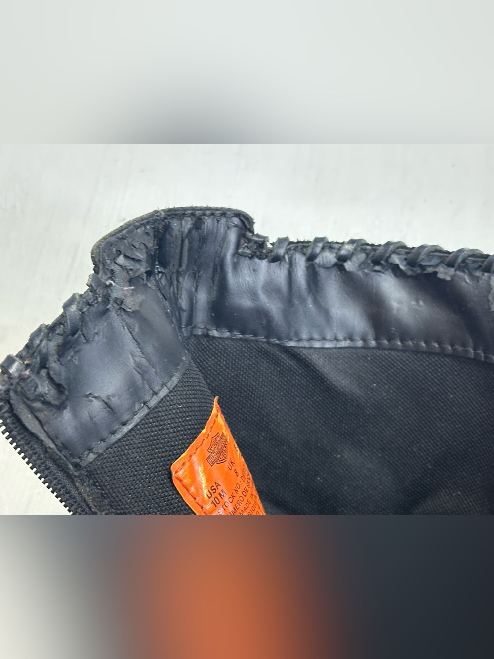 Harley-Davidson Abbie Black Leather Studded Moto Boots Women’s US 10M Biker - Picture 10 of 16